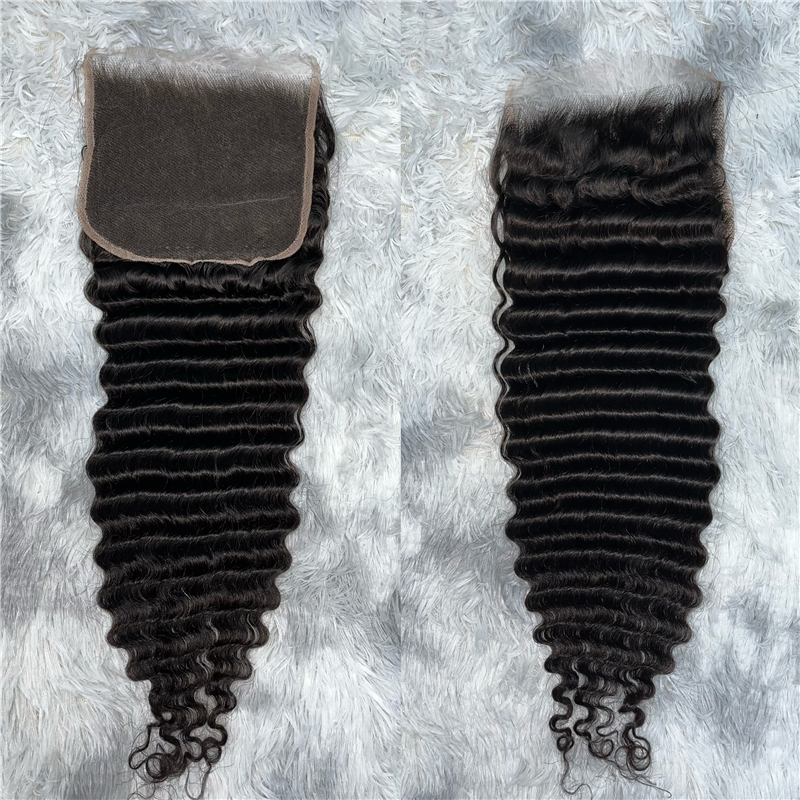 Virgin Hair Deep Wave 4X4 5X5 6X6 7X7 HD Lace Closure - 图片 2